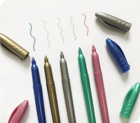 Bolígrafo marcador metálico