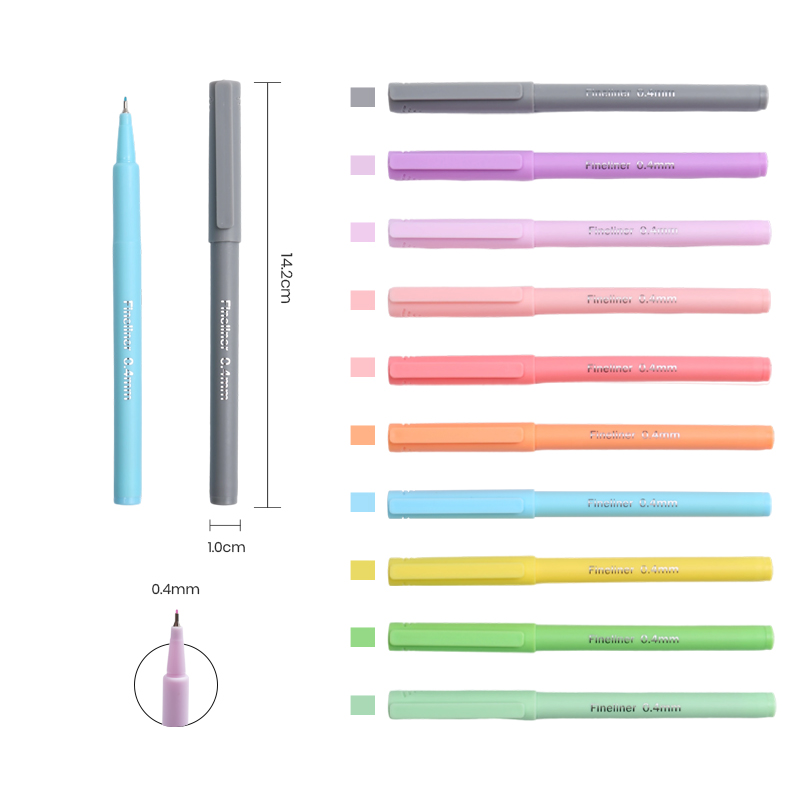 Delineador fino pastel