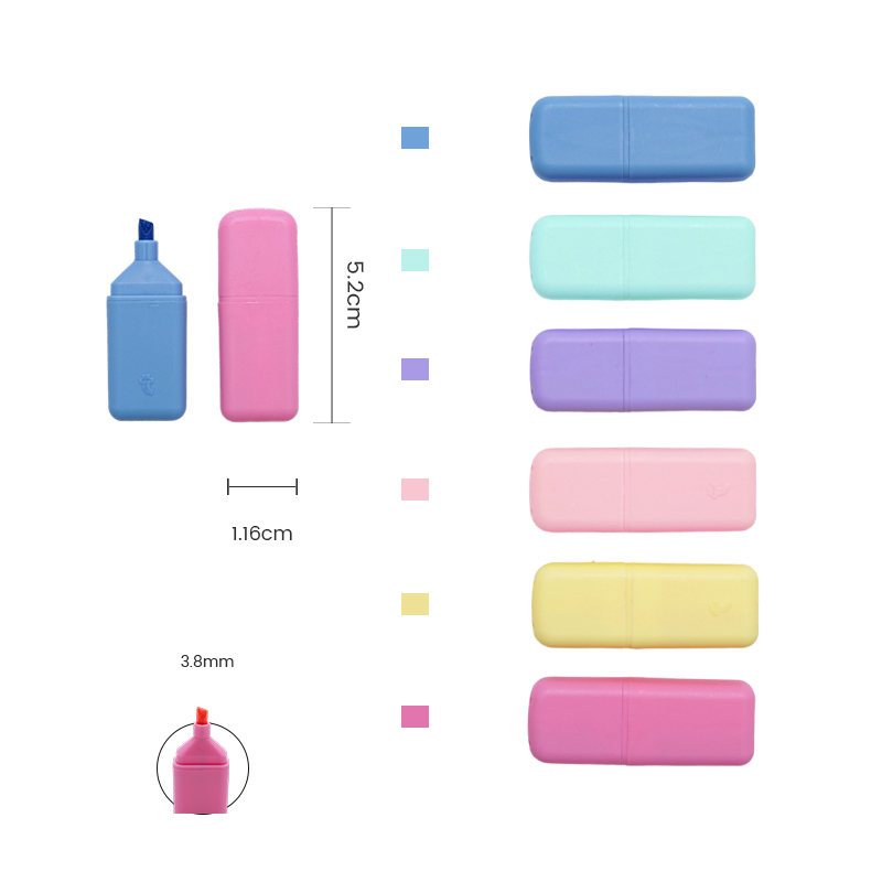 Pequeño marcador de acuarela rectangular redondeado