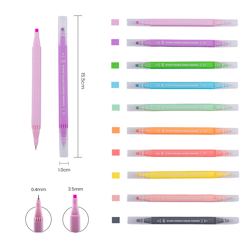 Bolígrafo de doble cara con punta de bolígrafo Sello Signature