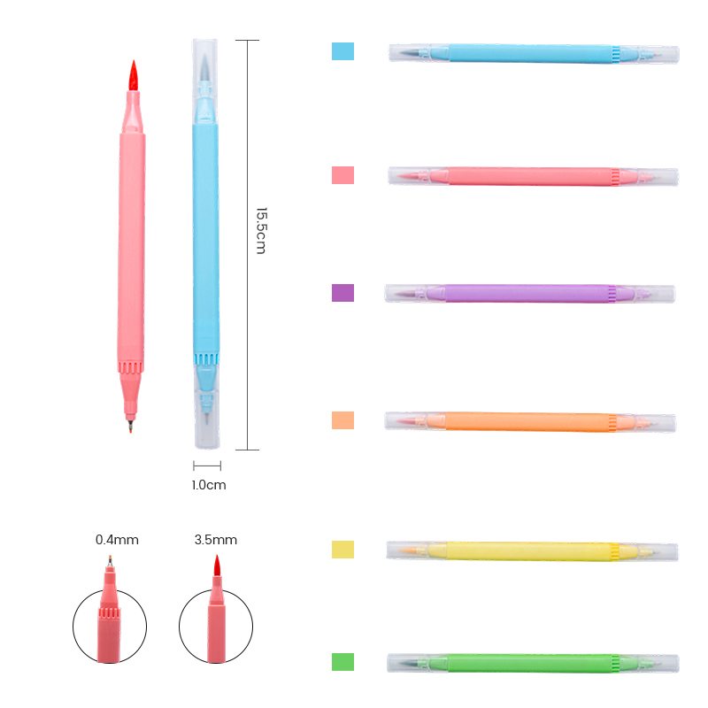 Bolígrafo exclusivo de doble cara con pintura gouache