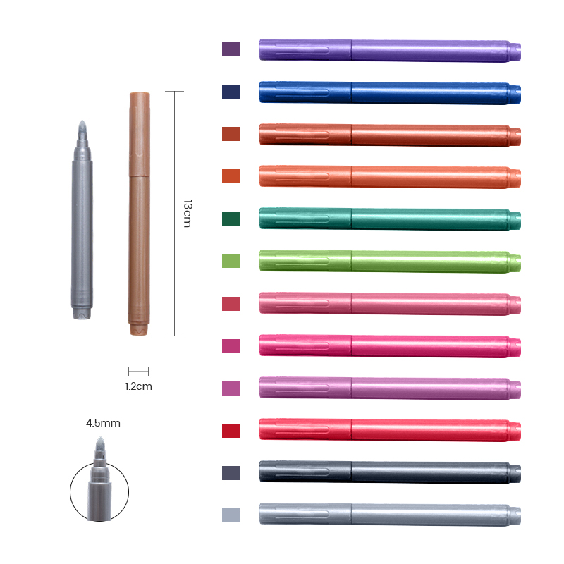 Bolígrafo marcador metálico de dibujo de varios colores 