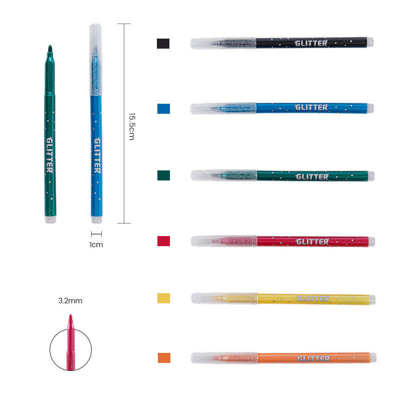 Marcador de color brillante y cómodo de fácil sujeción